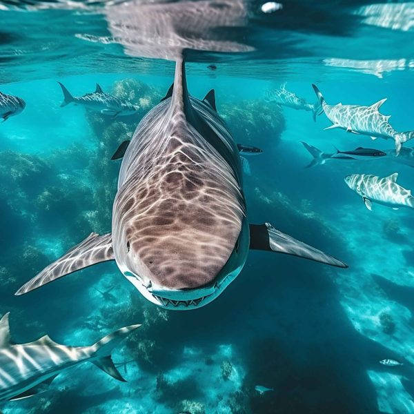 vecteezy_ai-generated-aerial-view-of-dolphins-swimming-through_35872661